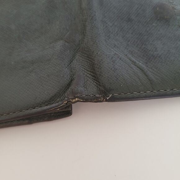 Burberry Wallet Green Coin Case Holder Pouch Leather Compact Mini Logo - Picture 7 of 9